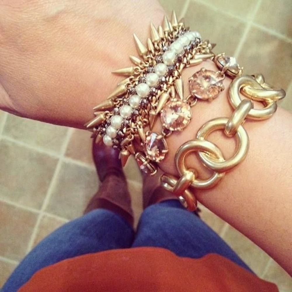 Stella & Dot Amelie bracelet peach - Picture 5 of 6